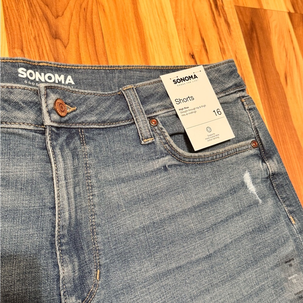 NWT Sonoma | High Rise Jean Shorts - Picture 6 of 7